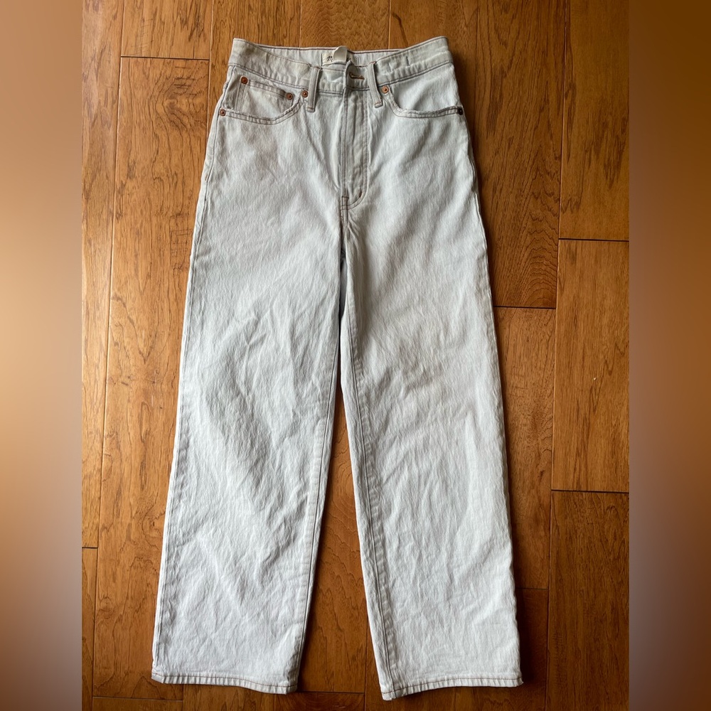 Madewell Jeans 25 Light Blue The Perfect Vintage Wide-leg Crop